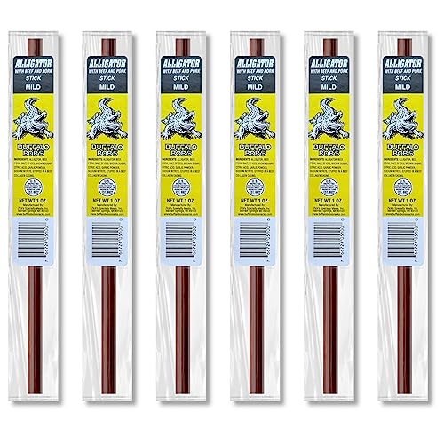 Buffalo Bob's Meat Sticks (6 Pack) - Alligator- Mild