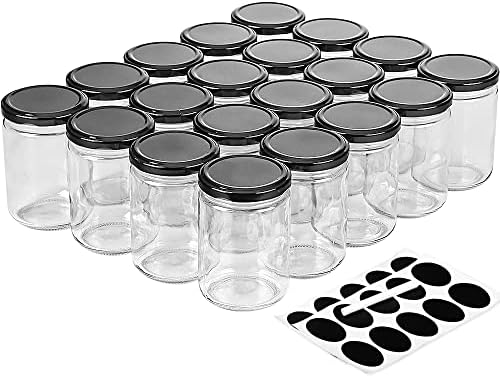 Ritayedet 12oz Glass Jars with Lids, 20 Pack Mason Jars for Candle