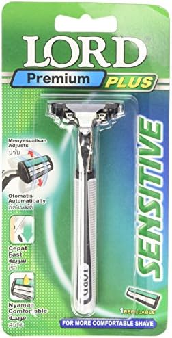 Lord Premium Plus Twin Blade Razor with pivoting Head and 1 blade