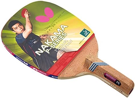 Butterfly Nakama Japanese Penhold Ping Pong Paddle - Recommended for Beginner & Intermediate Level Players - Includes Two Free 40+ Balls