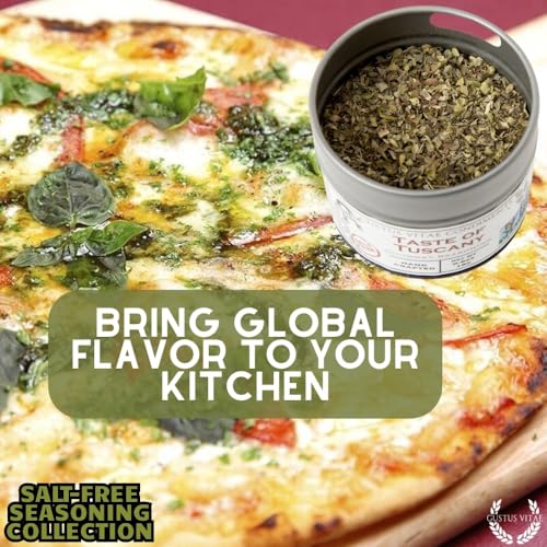 Gustus Vitae | Salt-Free Seasoning Gift Set of 6 | Gourmet Spice Blends | Natural Ingredients | Luxury Gift Set | Non GMO | Salt Free | No MSG | No