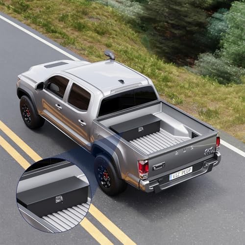30 Inch Steel Heavy Duty Truck Bed Tool Box, Trailer Tongue Tool Box with Lock and Keys, Tool Box for Storage, Utility Trailer Tool Box for Truck, Pickup, RV, Trailer