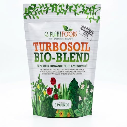 GS Plant Foods Turbo Bio-Blend Organic Soil Amendment Premium Brown 3 lbs