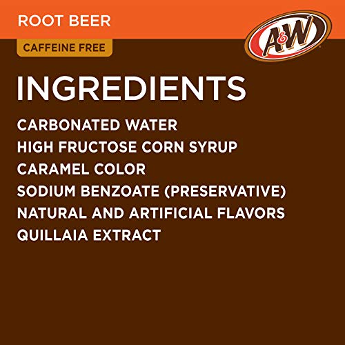 A&W Root Beer Soda, 12 fl oz cans, 12 pack