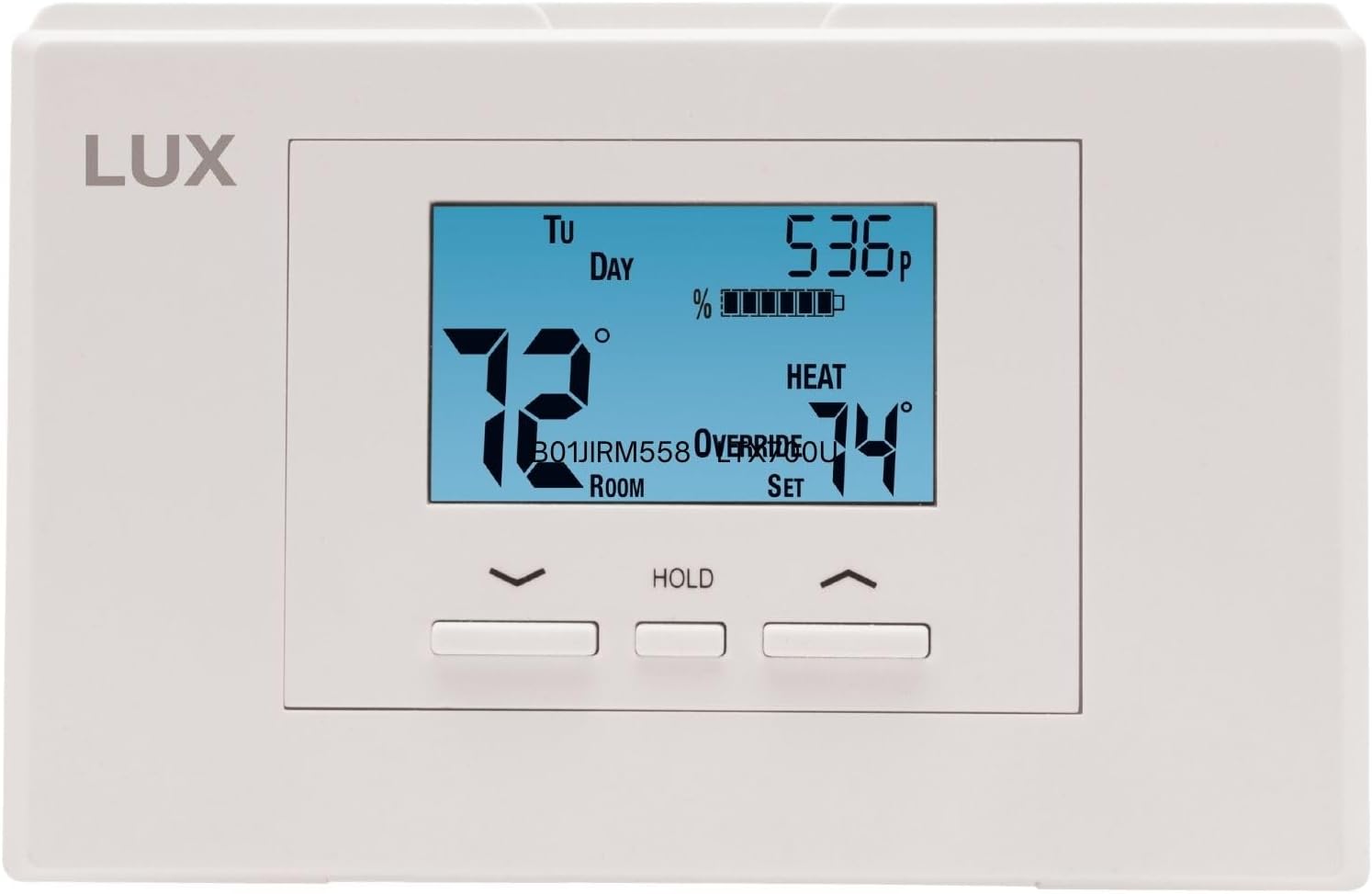 P521U Programmable 5-2 Day Thermostat for Home Use; 2 Heat, 1 Cool