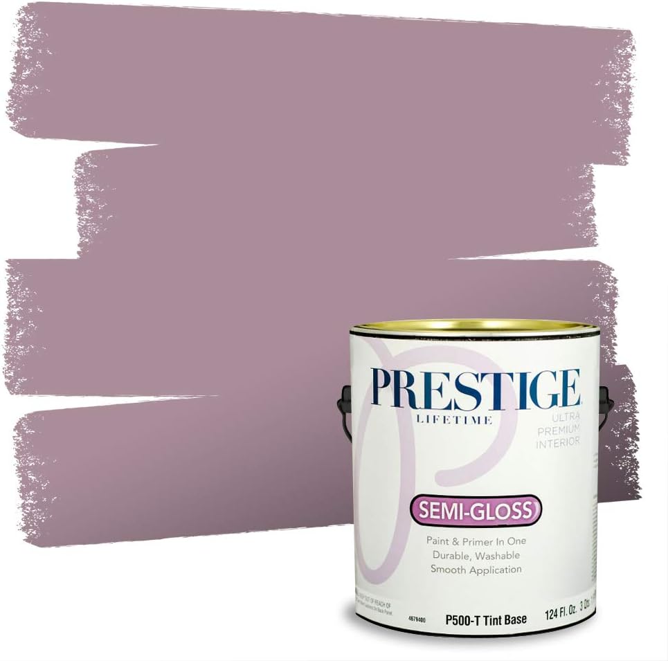 PRESTIGE Paints Exterior Paint and Primer In One, 1-Gallon, Satin, Comparable Match of Sherwin Williams* Ash Violet*