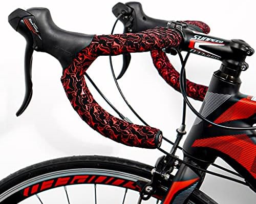 Chooee Road Bike Handlebar Tape,2PCS Bicycle Bar Tape,Red/Blue/Green/Yellow/Orange/Purple/Silver/Black