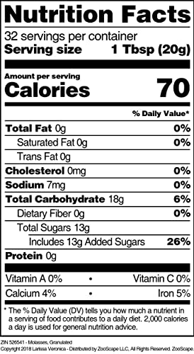 Molasses, Granulated (16 oz, ZIN: 526541)