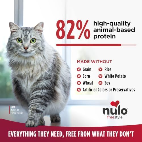 Nulo FreeStyle Dry Cat Food Indoor - Duck & Cod, High Protein Grain-Free Dry Cat Food, Natural Kibble with Probiotics and Omegas Fatty Acids, 4lb Bag
