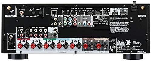 Denon AVR-S960H 8K Ultra HD 7.2 Channel (90Watt X 7) AV Receiver, Black