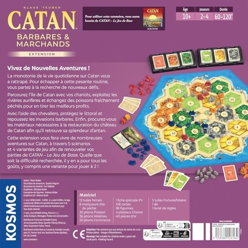 CATAN Traders & Barbarians Board Game Expansion - Customize Your Asmodee CATAN Experience, Strategy Game, Family Game for Kids and Adults, Ages 12+, 3-4 Players, 90 Minute Playtime | Customize Your Asmodee CATAN Experience, Strategy Game, Family Game for…