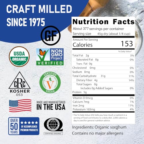 Great River Milling Whole Grain Sorghum, 25 lb