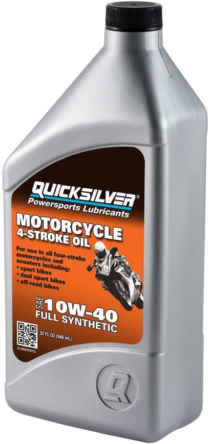 Quicksilver 20W-50 Full Synthetic Motorcycle Oil, 1 Quart