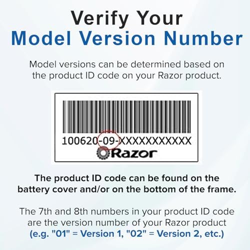 AlveyTech Premium 24 Volt Battery Pack for The Razor MX400 Dirt Rocket Dirt Bike (7 Ah Standard Range, Versions 1-32) - Replacement Set of 2 Rechargeable AGM Batteries with Wiring Harness