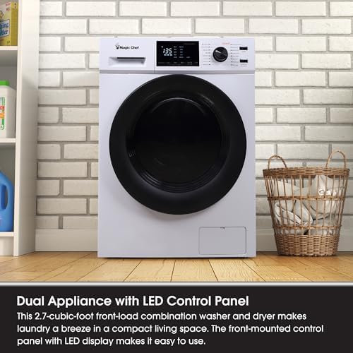 23.4 in. 2.7 cu. ft. White All in One Ventless and Washer Dryer Combo