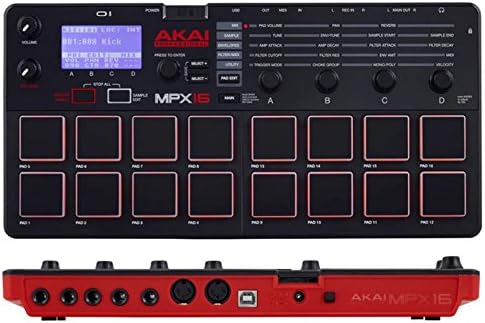 Akai Professional MPX8 USB MIDI Sample Pad Controller | 8 Velocity-Sensitive Pads, MIDI Connectivity, SD Card Slot, for Sampling and Beat Making