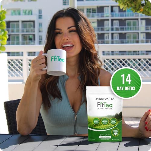 FitTea The Original 14 Day Detox Tea for Weight Loss and Belly Fat - Detox Cleanse Weight Loss Tea for Women and Men - Clinically Tested Slim Tea