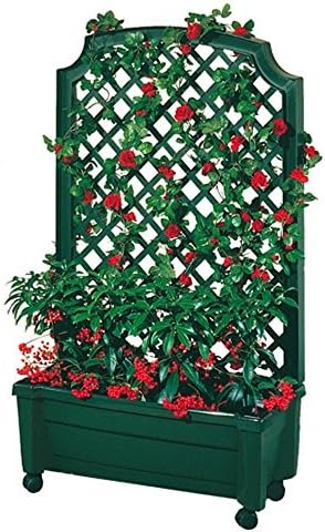 Exaco 1.416Green Calypso Trellis, Green planters