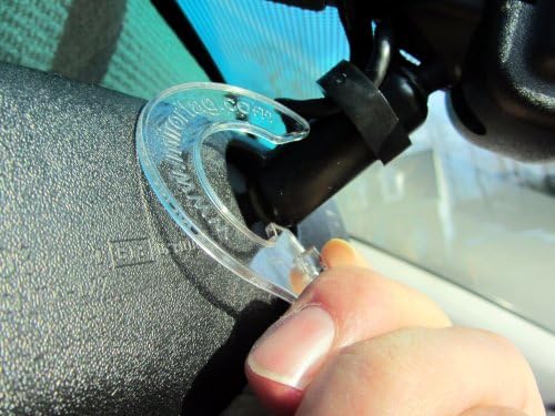 Mirortag Silver - a Novel Holder for Louisiana & Indiana Handicap Parking Placard & Other Hang Tag Permits. Magnetically Display & Remove Your Tag.