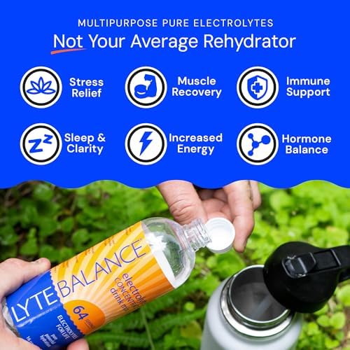 LYTE BALANCE Electrolyte Concentrate | Liquid Electrolytes Drink Mix w/Sodium, Potassium & Magnesium | Daily Hydration, Muscle Recovery