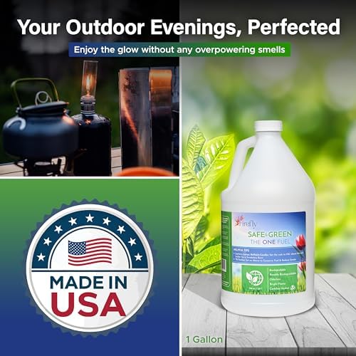 Firefly Fuel - Lamp Oil & Tiki Torch Fuel - Clean Burning, 1 Gallon