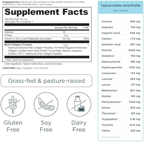 Ancient Nutrition Hydrolyzed Multi Collagen Peptides Powder, Unflavored