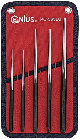 GENIUS TOOLS 5PC Long Taper Line Up Punch Set - PC-565LU,full size