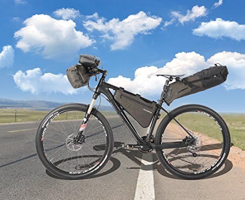 ROCKBROS Waterproof Handlebar Bags 12L-20L Front 2 Dry Packs for MTB Road | 600D TPU Material,Reflective Logo,Suitable for Cycling Traveling Camping