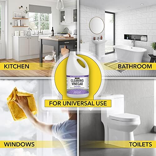 Harris Multi-Purpose Vinegar Household Surface Cleaner, Orange Scent, 128oz, Easy Pour Funnel Included