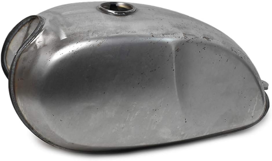 0081 Cafe Racer Motorcycle Fuel Gas Tank 2.9 Gallon Univesal Raw Steel for Honda Yamaha Suzuki Kawasaki (Frame Modification Required)