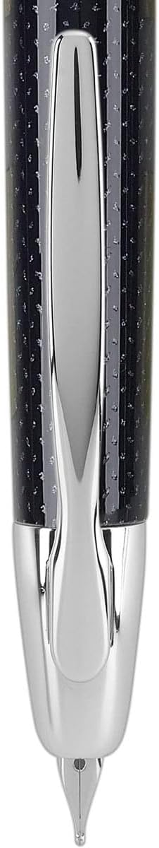 PILOT Vanishing Point Collection Refillable & Retractable Fountain Pen, Matte Black Barrel, Blue Ink, Fine Nib (60580)