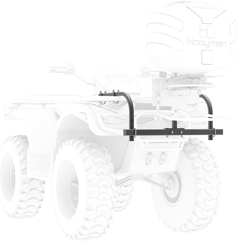 Hooyman ATV Seeder with 125 lb Hopper, Universal Mounting System, and Seed Rate Adjustment for Seeding and Land Management