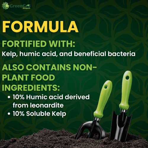 GreenGro Myco Mycorrhizal Inoculant, 8 oz, from Superior Strains | Ultrafine, Water Soluble Root Enhancer, Improves Nutrient Uptake, Eases Transplant, Indoor & Outdoor Plant Fertilizer