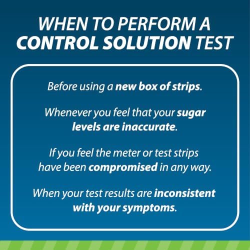 Easy Touch Control Solution Glucose Monitor Kit, Hi & Low, 2 Vials, 4 ml Each | Compatible with EasyTouch Glucose Monitoring System, 4 mL Each