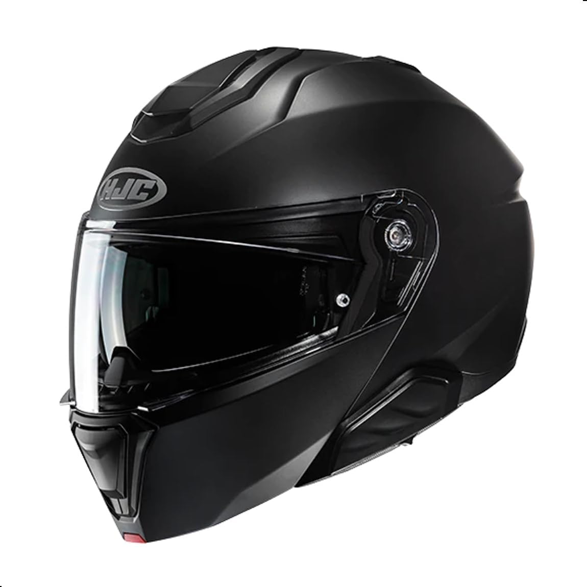 HJC i91 Solid Modular Motorcycle Helmet with HJ-33 Pinlock Shield, DOT Approved (Semi Flat Black, Medium)