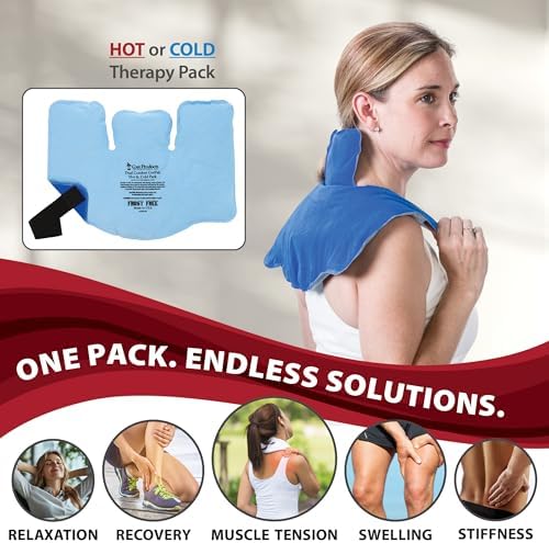 Reusable Hot & Cold Therapy Pack for Pain Relief and Injuries, Large | Provides versatile hot or cold therapy to help relieve muscle aches, joint pain, swelling, and stiffness.