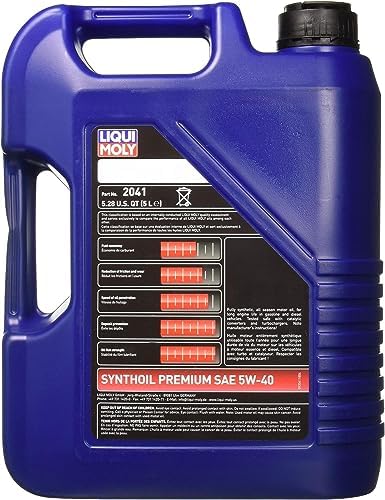 LIQUI MOLY Synthoil Premium SAE 5W-40 | 5 L | Fully synthetic engine oil | SKU: 2041