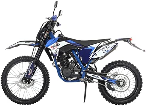 X-PRO Titan DLX 250cc Gas Dirt Bike Pit Bike Adult Bike,Big 21"/18" Wheels, Zongshen Engine! (Green)