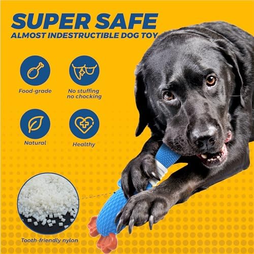 Vitscan Dog Toys for Large Dogs and Aggressive Chewers, Durable Dog Toy,5-Knot Rope Tug,Heavy Duty Chew Sturdy Cotton Knot Ropes Toy for Large Breed Dogs,Indestructible Rope for Tug-of-War Play