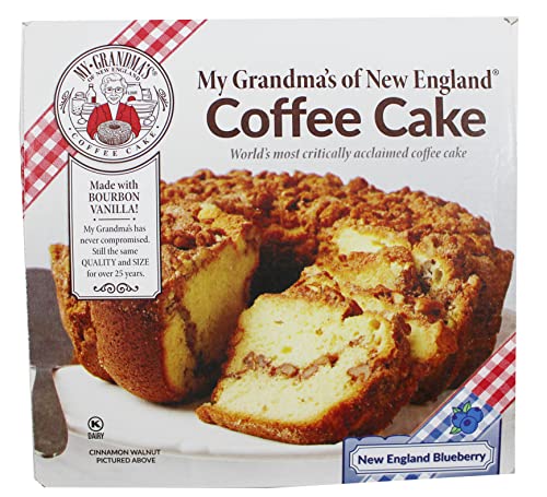 My Grandma's New England Blueberry Coffee Cake - Moist and Flavorful Coffee Cake - Maple Sweetened Cake for Special Occasions - 1.75 Pound (My