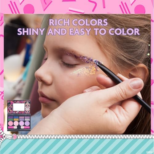 L.O.L. Surprise! Fold-Out Makeup Palette with Mirror, Lip Gloss, Eyeshadow & Blush