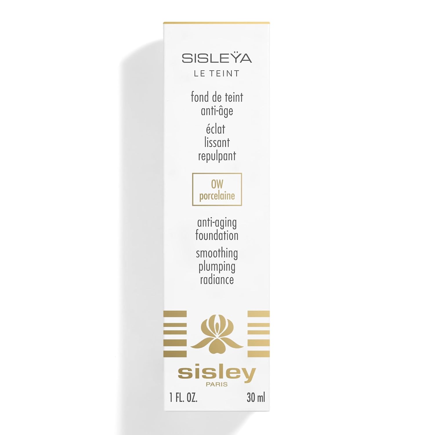 Sisley Paris Sisleya Le Teint, OW Porcelaine - 30 mL - Anti-Aging, Oil-Free Fluid Foundation for Radiance & Smoothing - All Skin Types - Non-Comedogenic