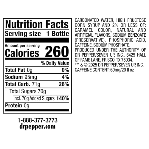 Dr Pepper, 6 PK, 24 Fl oz Bottles