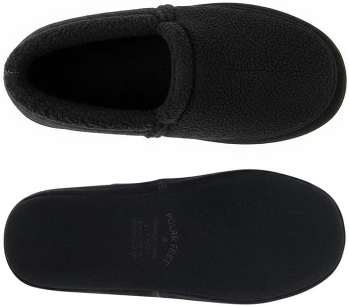 Men Perfect Mocs Fleece House Slippers Moccasin-Style Suede Sole