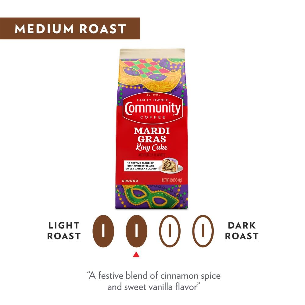 Community Coffee Caramel Cookie Butter Flavored 12 Ounces, Medium Roast Ground Coffee, 12 Ounce Bag (Pack of 1)