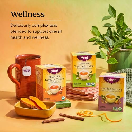 Yogi Tea - Green Tea Super Antioxidant (6 Pack) - Organic Green Tea Blend to Support Overall Health - 96 Tea Bags
