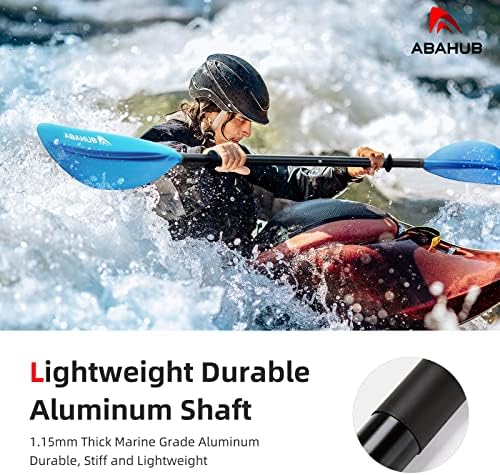 Abahub Kayak Paddle with Free Leash 220-240cm Kayaking Oars