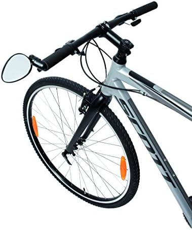 Zefal Cyclop Bar-End Bike Mirror – Foldable Rearview for Road, Hybrid & E-Bikes | 46 cm2 Convex Chrome ABS, Reversible Mount 16–22 mm