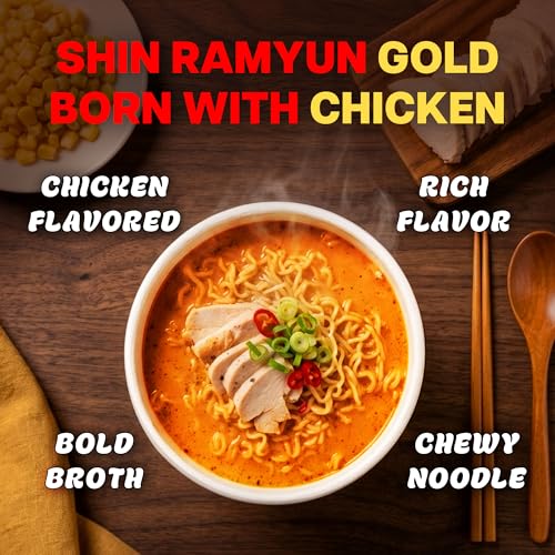 Nongshim Shin Ramyun Bowl Noodles, Spicy Korean Signature Instant Ramyun, Rich Beef Flavored Broth, Quick and Easy, Microwaveable Bowl, 3.03 oz (Pack of 12)