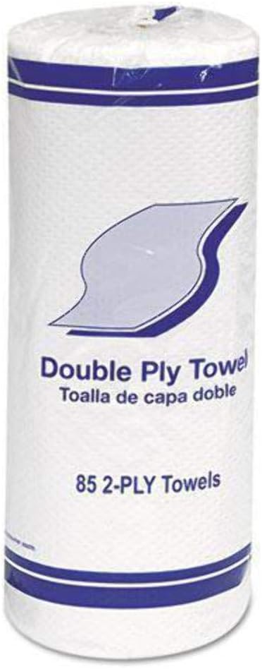 Whitehall 1797 Kitchen Roll Towels, 2-Ply, 11-Inch, White, 85/Roll, 30 Rolls/Carton